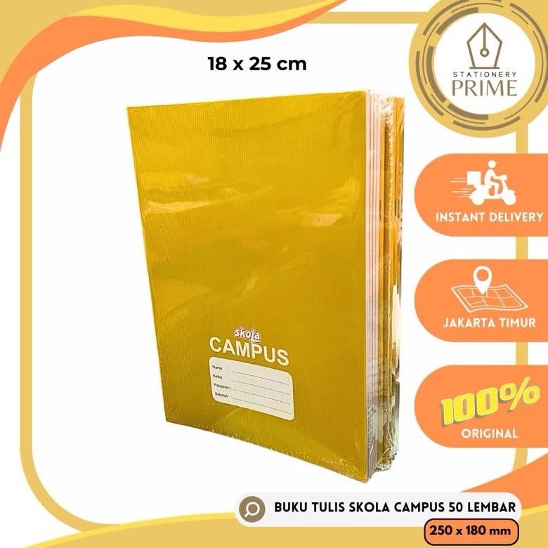 

Buku Tulis CAMPUS BOXY / MAXI Panjang 50 Lembar ATLAS / BIO BOXY / MONO / OKEY / SKOLA / SIHEBAT ( 1 Pack isi 10 Buku )
