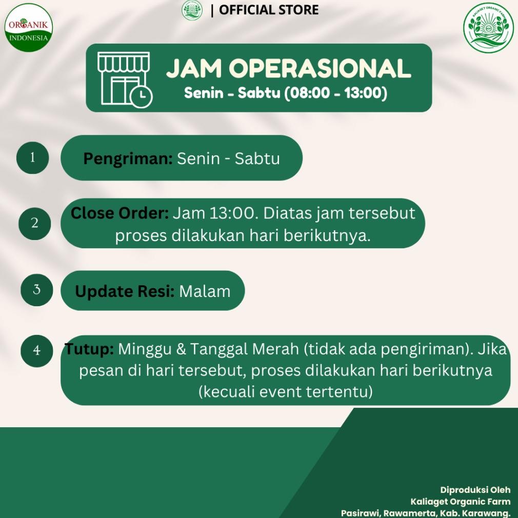 

Kaliaget Beras Merah Organik 1 Kg (Pecah Kulit) RB10