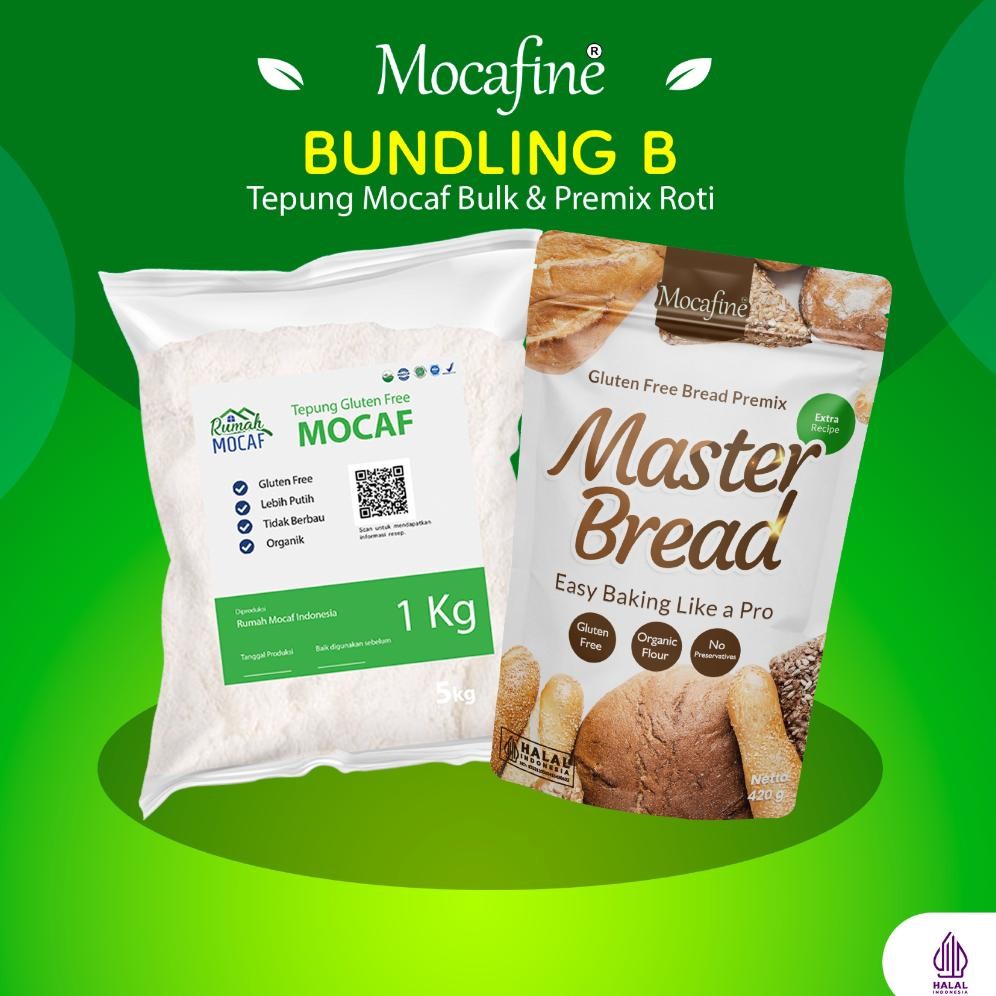 

Bundling Sehat B (1 Pcs Master Bread Flour + 1 Tepung Mocaf BULK 1 Kg )