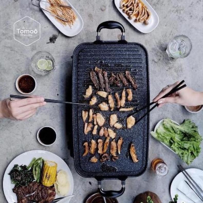 Multi Grill Pan Wajan Barbeque Panggangan Teflon Shabu Alat Bbq Fancy Multi Anti Lengket Godenpany H