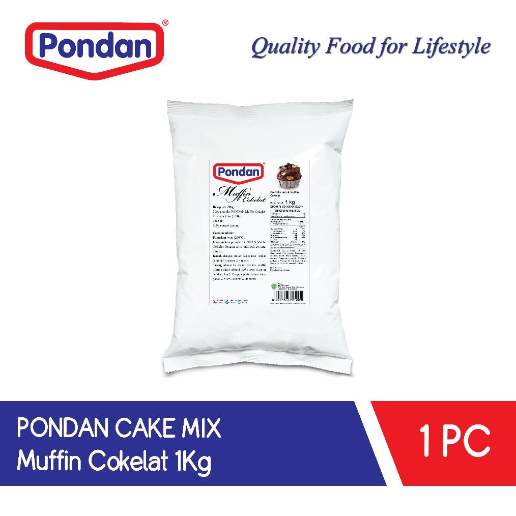 

Pondan Muffin Chocolate Tepung Premiks 1 kg