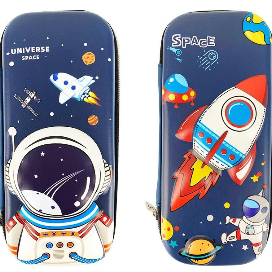 

Tempat Pensil 3D Sekat Banyak Karakter Motif Astronot Roket Princess Dino Lubang Pensil Pen Bulpoint Pena Double Resleting Viral