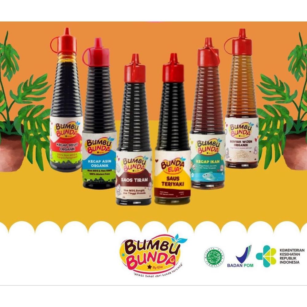

Bumbu Bunda By Elia Kecap Saos Minyak Wijen Non MSG Non Pengawet RB10