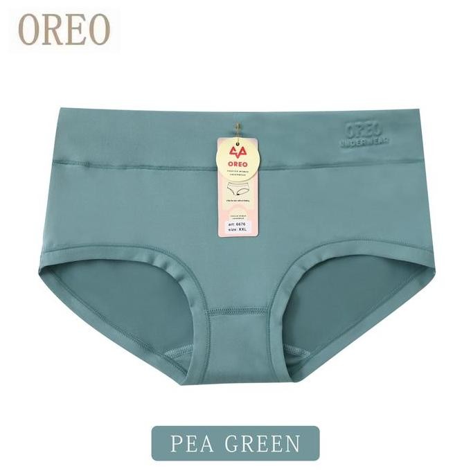 (12Pcs) Celana Dalam Wanita Dewasa / Cd Oreo 6676 Katun Super Soft Terlaris