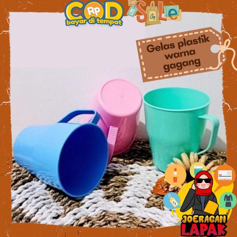 Cangkir Mixxue Warna Pastel Gelas Minum Cerah Kecil Mini Plastik Ready