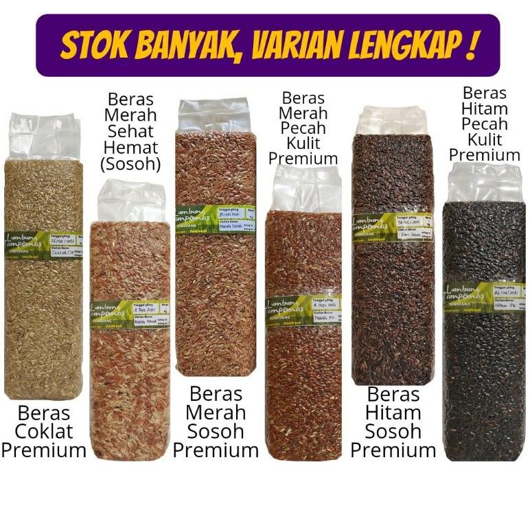 

Beras Complete Mix - Beras Merah Dg Beras Coklat Lumbung Tampomas 1KG RB10