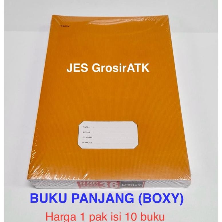 

Buku Tulis Boxy Kraft Sampul Coklat OKEY 36, 50 lembar (Buku Panjang)