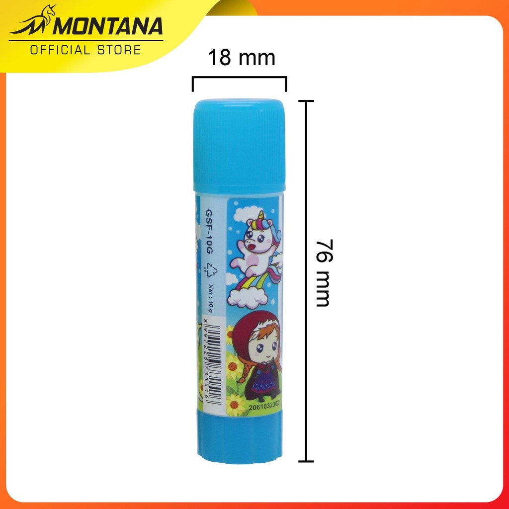 

MONTANA GLUE STICK FANCY 10G 24 PCS EXCELLENT ADHESIVE LEM BATANG PEREKAT GSF-10 / 10GR - BOX