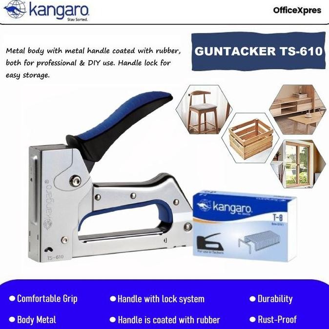 

Stapler Tembak Gun Tacker / Guntacker Kangaro TS 610