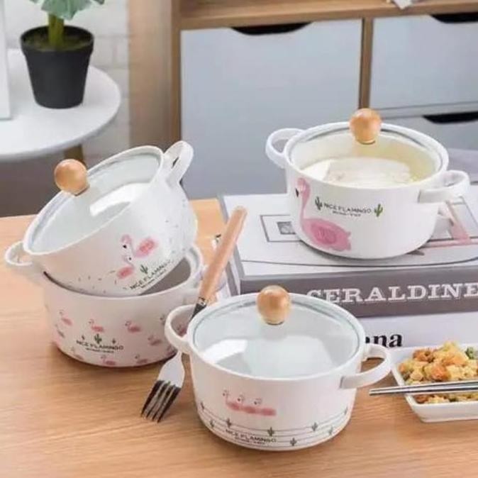 Mangkok Keramik Tutup Kaca