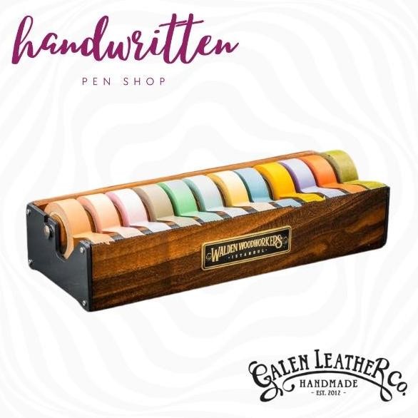 

Galen Leather Wooden Multi Washi Tape Dispenser Co