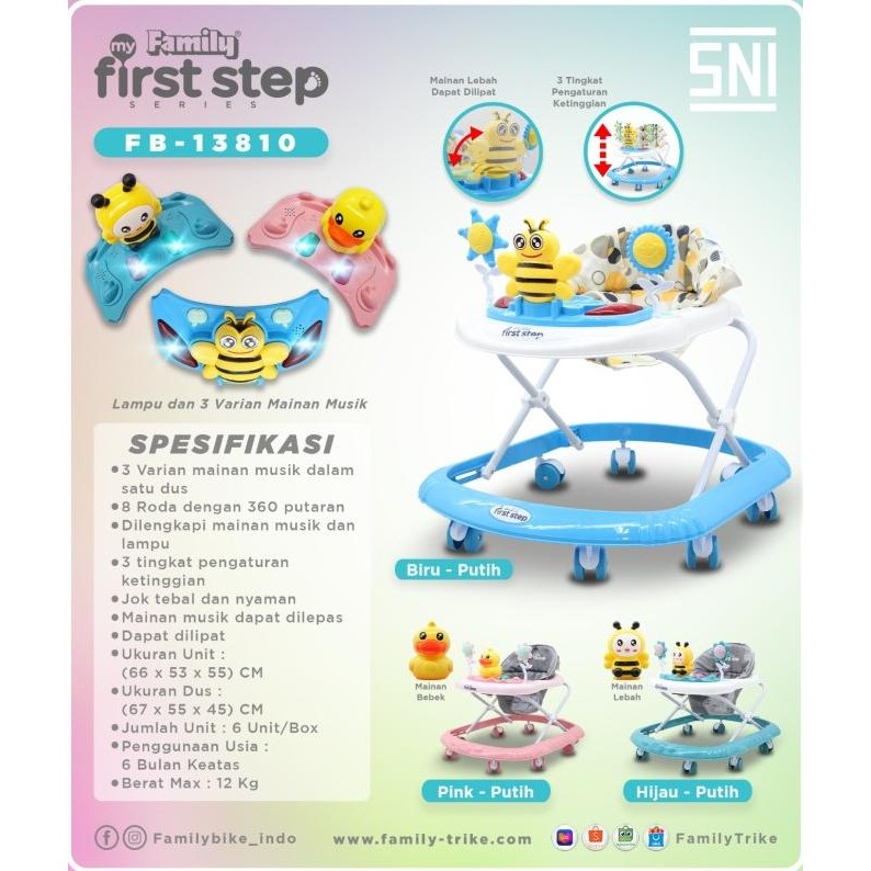 BABY WALKER / ALAT BANTU JALAN FAMILY FIRST STEP 13810
