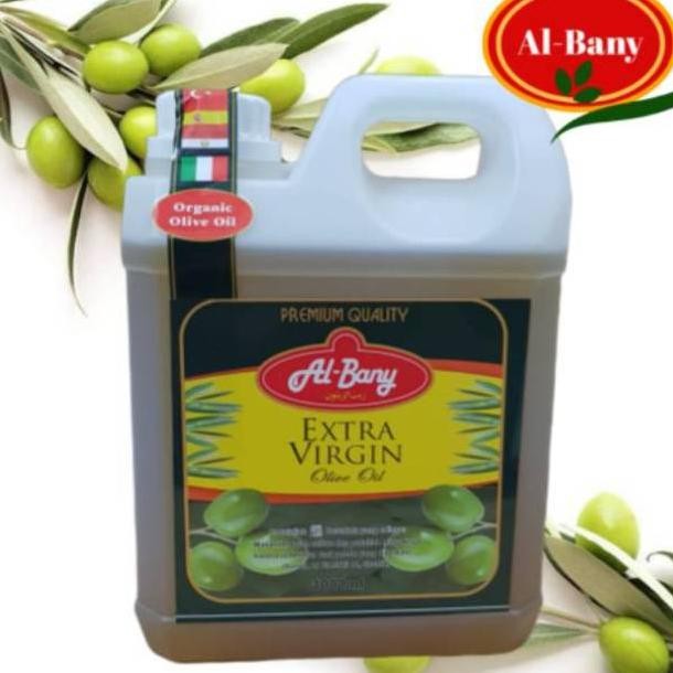

Zaitun OOil Extra Virgin Al-Bany 1000ml Anti Mikroba RB10