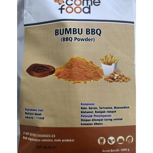 

Comefood bumbu tabur BBQ powder dijamin enak RB10