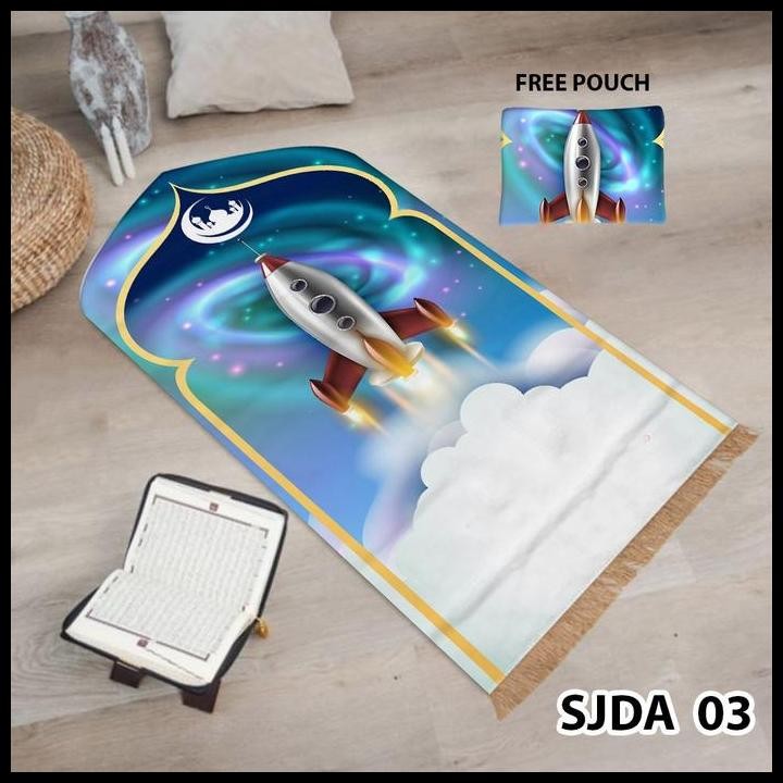 Terbaru Sajadah Anak Anak Custom Nama Sejadah Terbaru Karakter Perempuan Laki High Quality