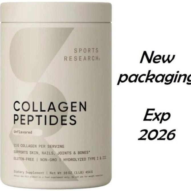 Sport Research Collagen Peptides 16Oz 16 Oz 454 Gr Original Produk