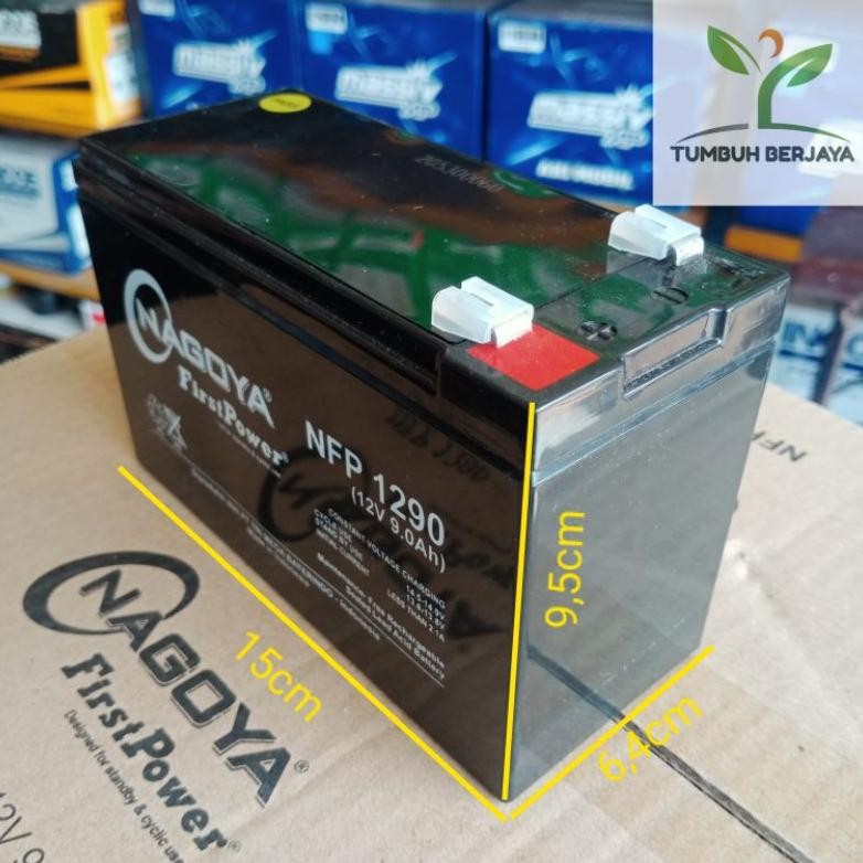 Aki Battery UPS mobil motor mainan sepeda inventer NAGOYA 12V 9AH listrik dll