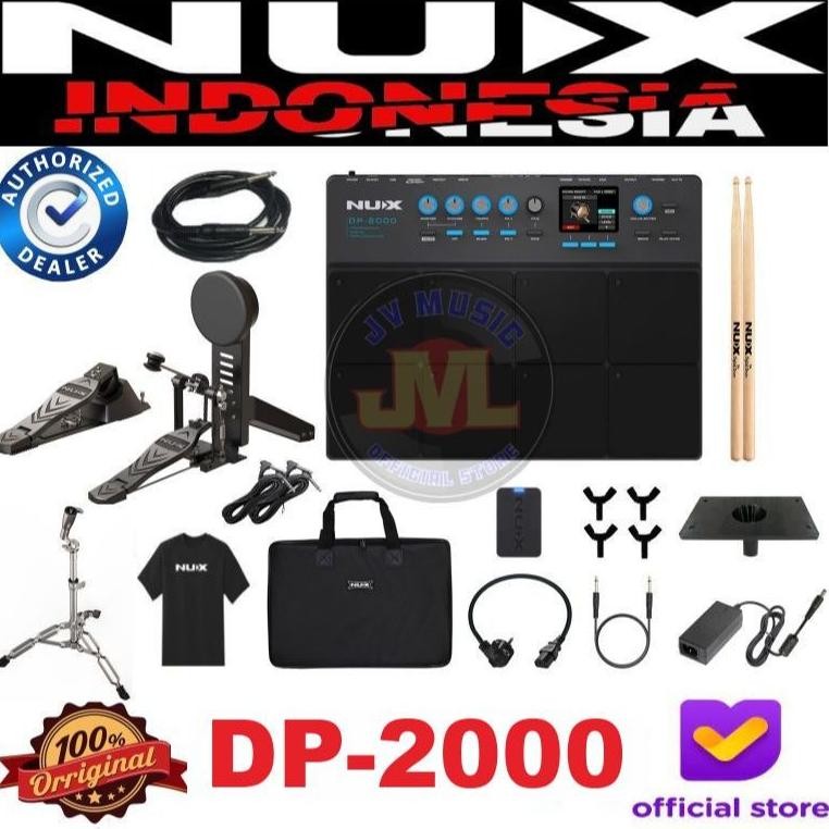 NEW Nux DP2000 Percussion Pad Nux DP-2000 Drum Pad Paket Drum Elektrik Nux