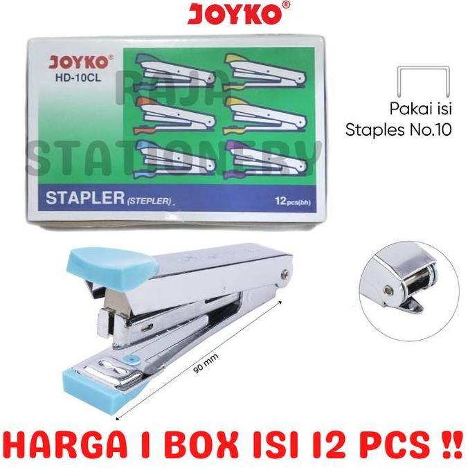 

STAPLER JOYKO STEPLER HEKTER HD10 STAPLES JEPRETAN HD-10CL LUSIN BOX 12PCS