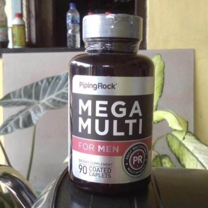 Pipingrock Piping Rock Mega Multi Multiple For Men Man Multivitamin Original Produk