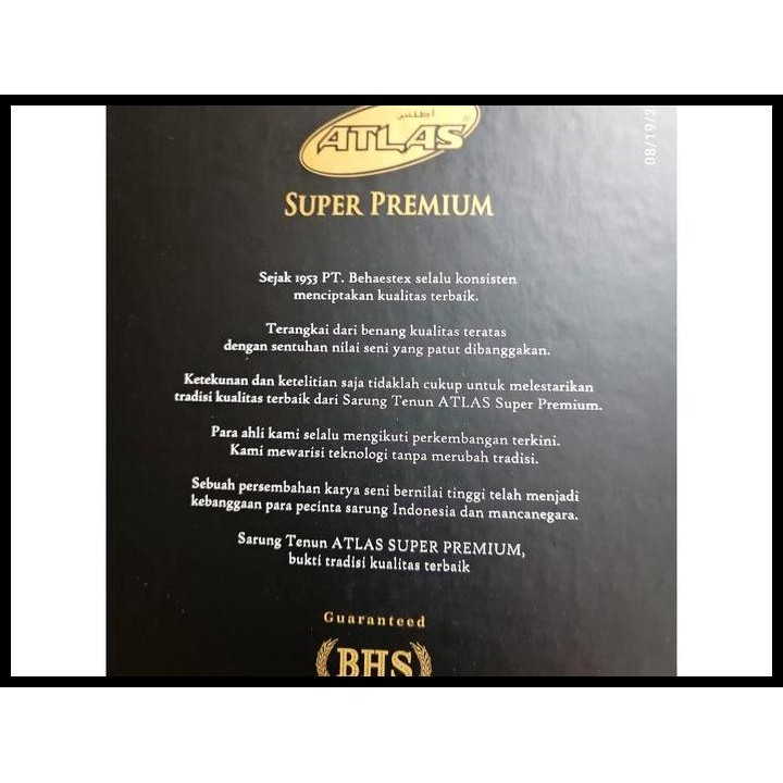 Terbaru Sarung Atlas Super Premium 920 Gold Motif Bhs Terbaru High Quality