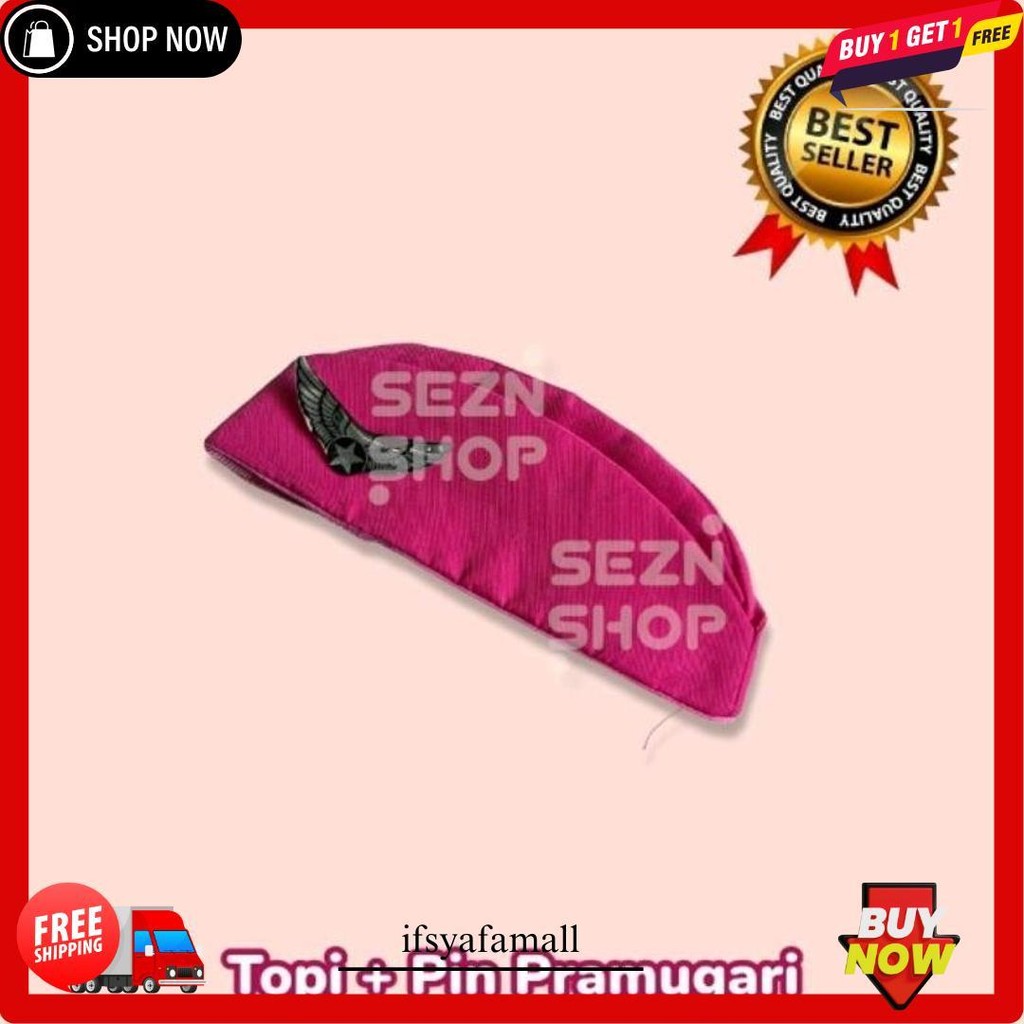 Baju Anak Pramugari Pink Polos Free Syal Dan Pin Kostum Anak Karnaval Bisa Cod