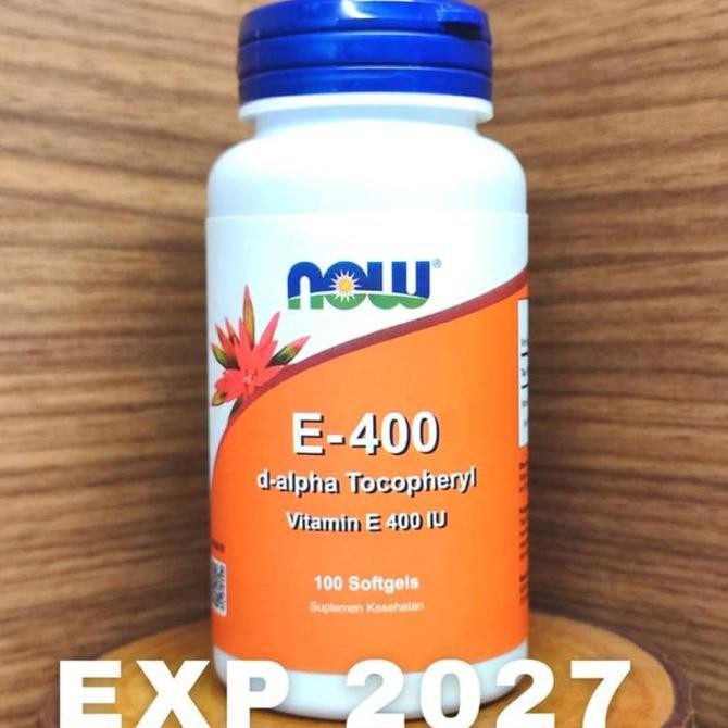 Now Dry Vitamin E Vit E 400Iu 400 Iu E400 E-400 Isi 100 Original Produk