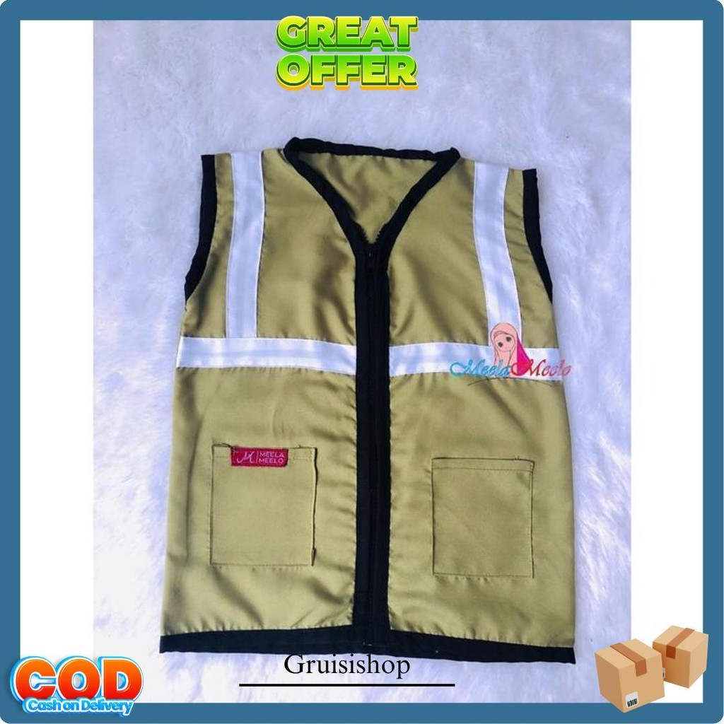 Kostum Photoshoot Profesi Anak Pekerja Rompi Kontraktor Safety Proyek Foto Newborn Siap Kirim