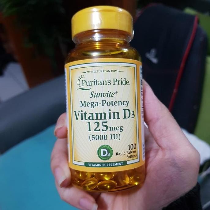 Puritan'S Puritan Pride D3 Vit D3 Vitamin D3 5000 Iu 5000Iu 100 Sg Original Produk