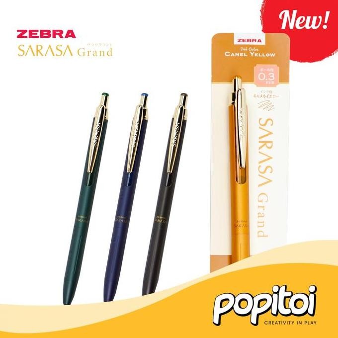 

TERLARIS - Zebra Sarasa Grand Vintage 0.3 0.5 mm Retro Color Gel Pen Pulpen Bolpoin Luxury