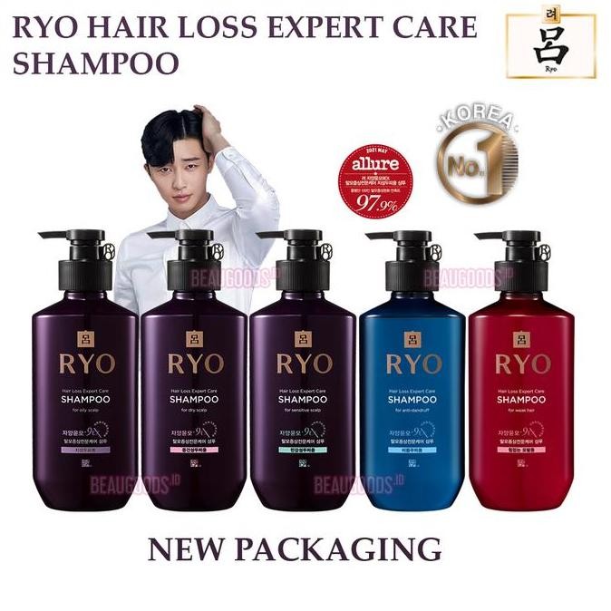 TERBARU - RYO Anti Hair Loss Shampoo/ Hair Loss Expert Care Shampoo / Damage care & Nourishing Shamp