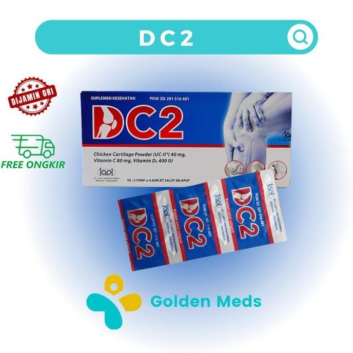 TERMURAH - DC2 | DC 2 Vitamin & Suplemen Tulang | 1 Box 30 Kaplet