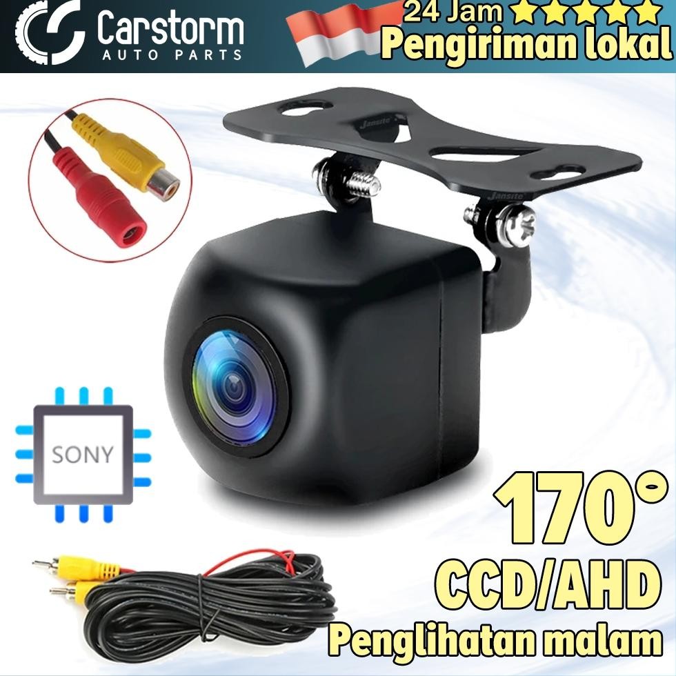 Carstorm Kamera Parkir Mundur CCD/AHD Universal 170 Fish Eye READY STOCK