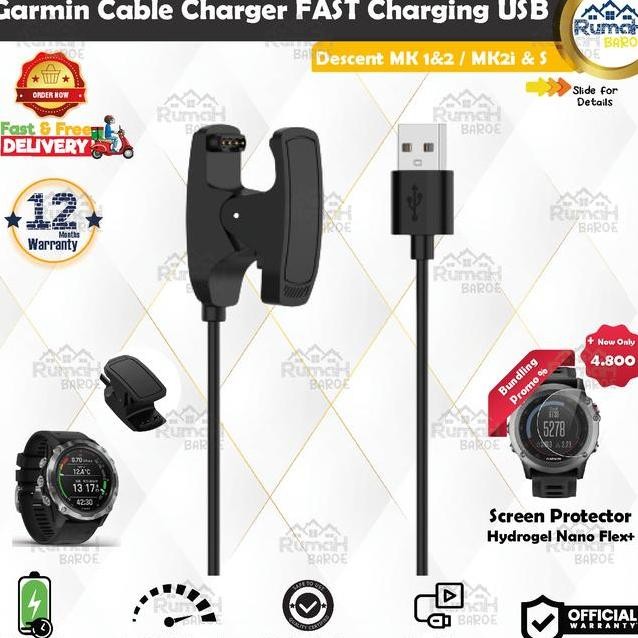 Kabel Charger Garmin Smartwatch Descent Mk1Mk2Mk2Imk2S Cable Usb Charger Smartwatch Quality