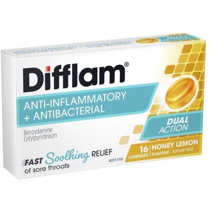 

TERBARU - Difflam Lozenges Honey Lemon 16 Lozenges / 32 Lozenges