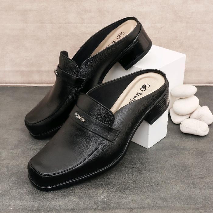 Original Scorpion 071316 & 071317 Sepatu-Sandal (Bustong) Formal/Casual/Pantofel Wanita Bahan Kulit