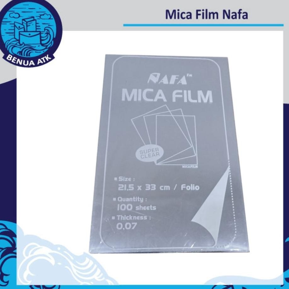 

Mika Jilid Plastik Mica Film Transparant Folio Nafa Mff