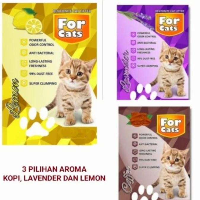 Pasir Kucing Gumpal Wangi  FOR CATS 5 Liter AST