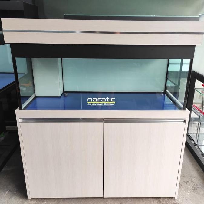 Aquarium Kabinet 120X50X50 10Mm Fullset - White Finelines