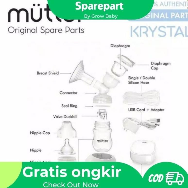 Sparepart Mutter Krystal Breast Pump Alat Pompa Asi Perlengkapan Peralatan Ibu Menyusui By Mallpompa