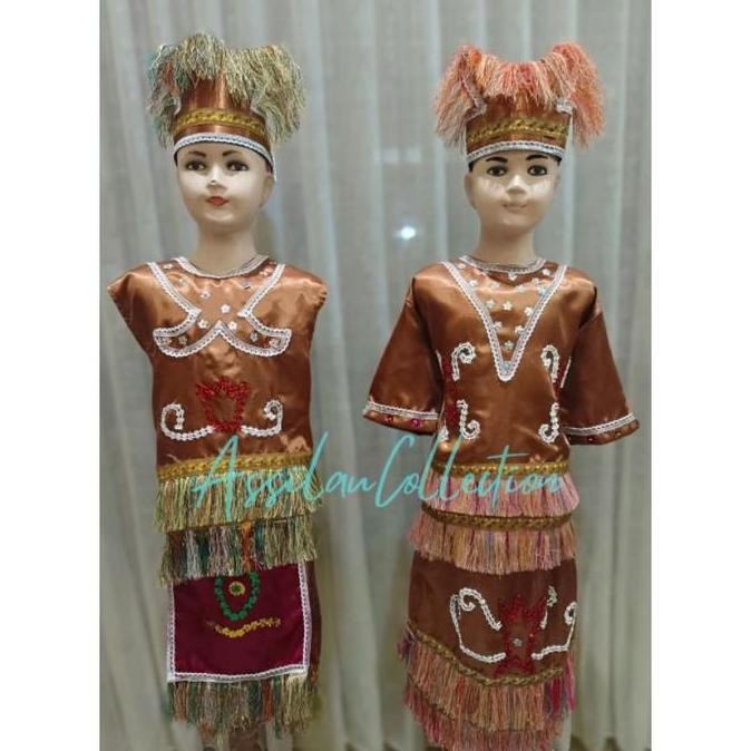 Pakaian Tradisional Papua Anak//Adat Tradisional Papua//Baju Adat Papua Anak