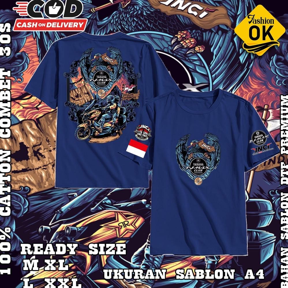 Promo Kaos Pria Yamaha Nmax Touring Indonesia Simple, Dinamis, Dan Memberikan Kesan Kasual