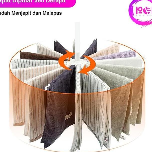 Pol Cod Jemuran Baju Menara Plastik Jemuran Bayi Jemuran Lipat Gantungan Baju Hanger Menara Hanger L