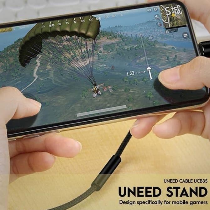 ORIGINAL UNEED STAINLESS LIGHTNING KABEL 1M FOR IPHONE 5 6 7 8 X IPAD IPOD