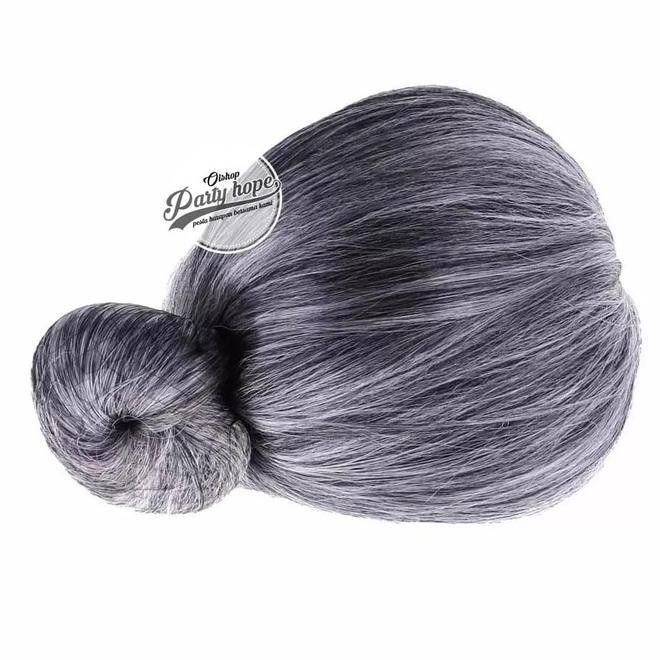 Rambut Palsu Wig Sanggul Nenek Tua / rambut nenek / wig sanggul kostum AR134 MURAH