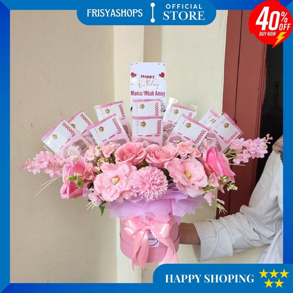 Bloom Box Buket Uang Kosongan Buket Uang Isi Sendiri Buket Uang Bloom Box Uang Sale
