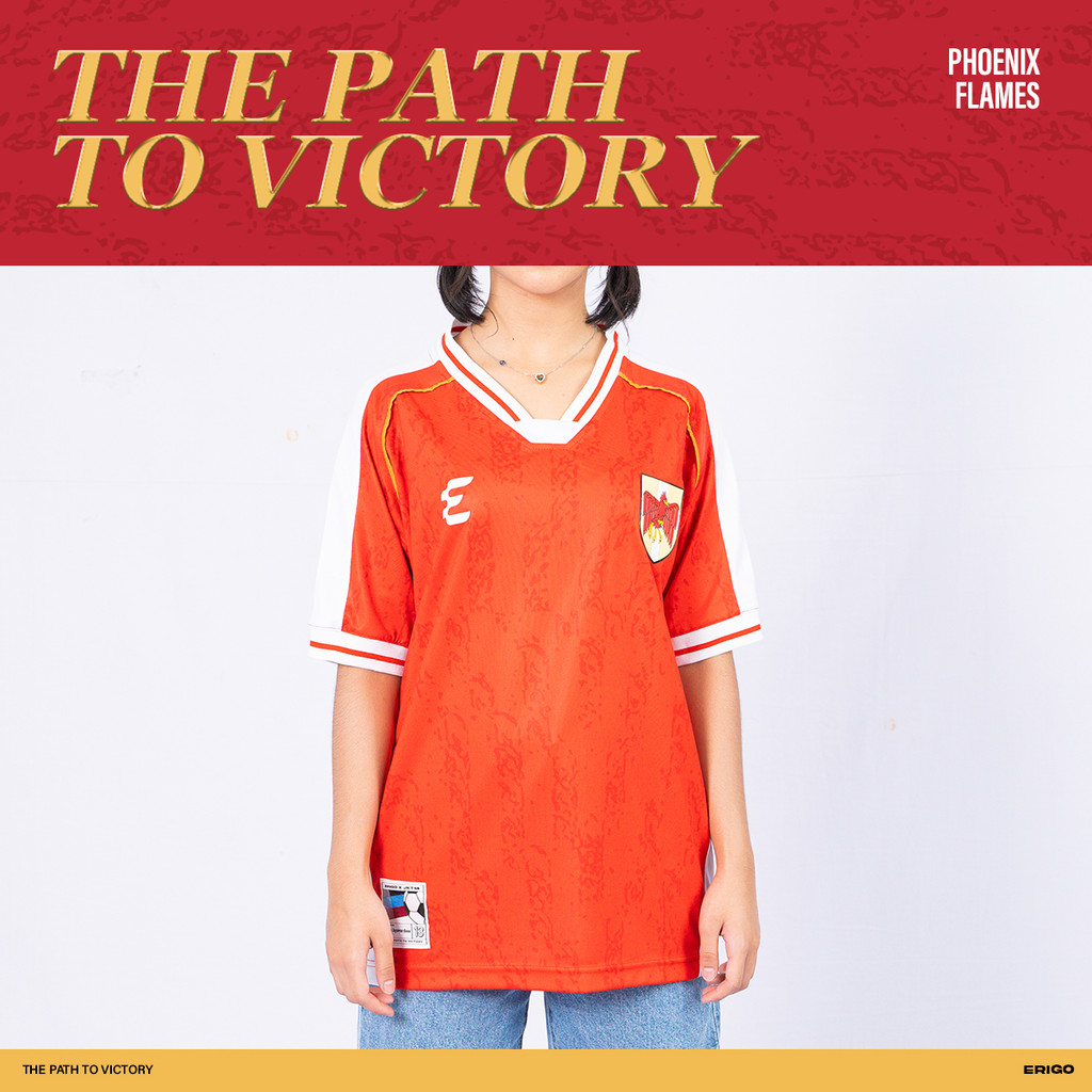 Erigo Jersey Aflamara Red Freya - Kaos Jersey Unisex