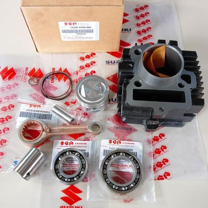 PAKET BLOK SEHER+SETANG SEHER SUZUKI SHOGUN 110 R/SHOGUN KEBO 110/ORI