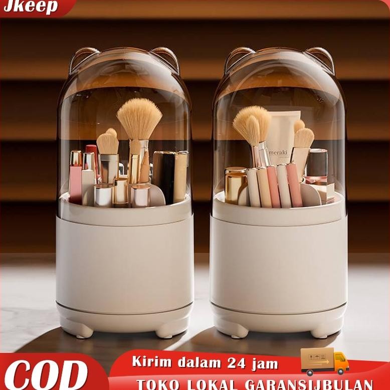

baru jkeep tempat organizer berputar - multifungsi untuk kuas makeup, alat tulis & dapur