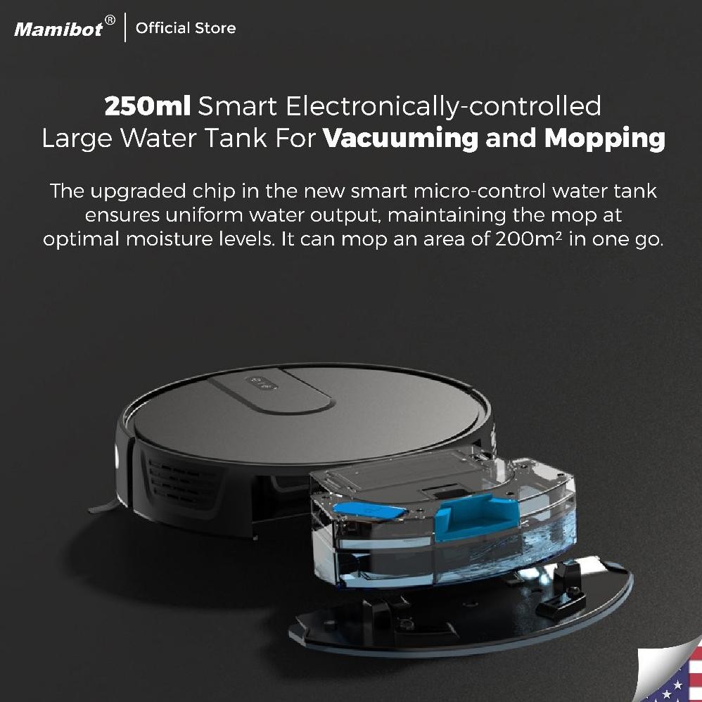Mamibot EXVAC700 Robot Vacuum Cleaner - Penyedot Debu Otomatis